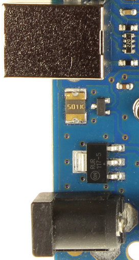 Arduino UNO Rev. 3 Forsyning og USB